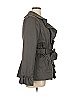 Diane von Furstenberg Gray Trenchcoat Size 12 - photo 4