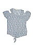 Pink Republic 100% Polyester Blue Short Sleeve Blouse Size 14 (big kids) - photo 1
