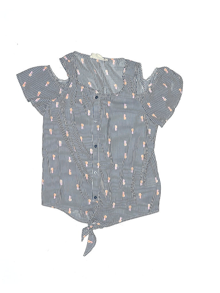 Pink Republic 100% Polyester Blue Short Sleeve Blouse Size 14 (big kids) - photo 1