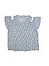 Pink Republic 100% Polyester Blue Short Sleeve Blouse Size 14 (big kids) - photo 2