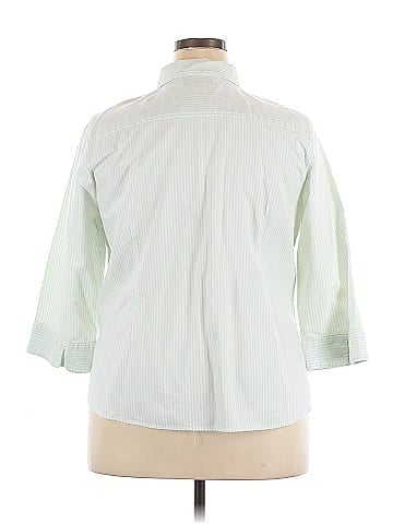 Karen Scott Sport 3/4 Sleeve Button-Down Shirt (view 2)