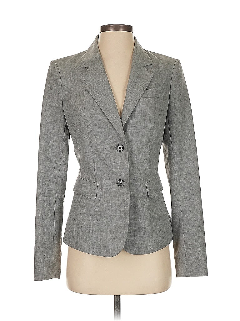 Pre-owned The Limited Blazer Jacket In Gray