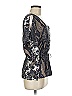 Express 100% Polyester Silver 3/4 Sleeve Blouse Size S - photo 4