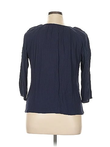 Solitaire 3/4 Sleeve Blouse (view 2)