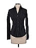 Express Design Studio Stripes Black Long Sleeve Blouse Size XS - photo 1