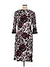 Connected Apparel Paisley Burgundy Cocktail Dress Size 16 - photo 2