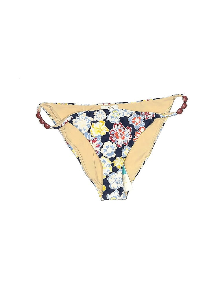 Tanya Taylor Floral Ivory Yellow Swimsuit Bottoms Size M - photo 1