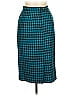 Carlisle 100% Wool Houndstooth Teal Wool Skirt Size 10 - photo 2