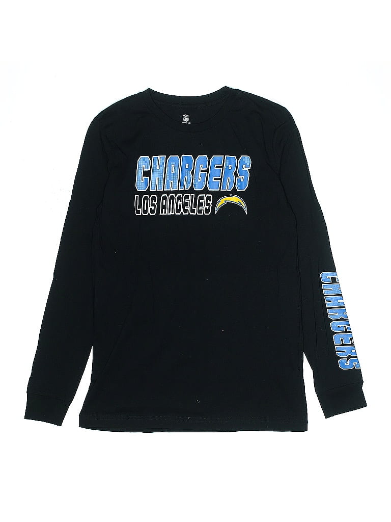 NFL 100% Cotton Black Long Sleeve T-Shirt Size 14 (big kids) - photo 1
