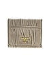 Prada 100% Leather Gray Tan Nappa Leather Compact Flap Wallet One size - photo 1