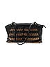 Assorted Brands 100% Leather Stripes Black Leather Shoulder Bag One size - photo 1