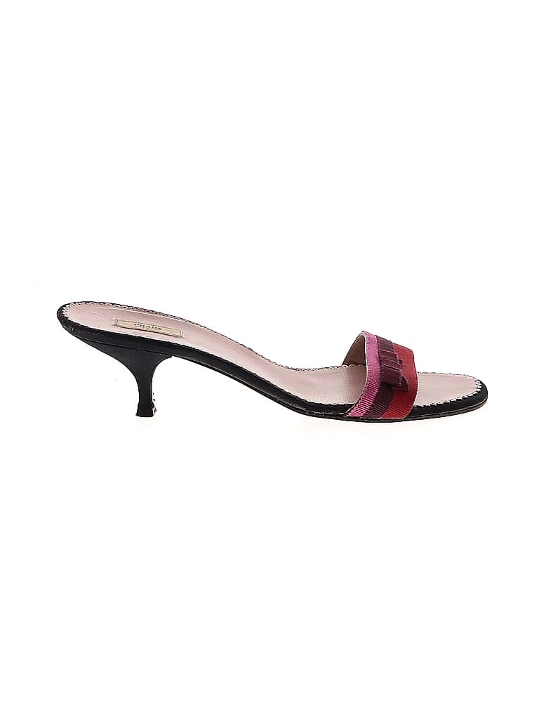 Prada Color Block Pink Black Slide Sandals Size EU 38 - photo 1