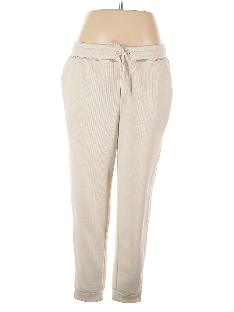 Cuddl Duds 100% Polyester Ivory Casual Pants Size XL - photo 1