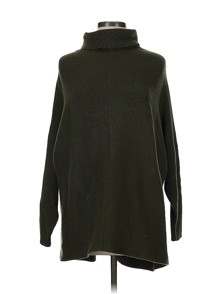 Pre-owned Unbranded Turtleneck Sweater In Green