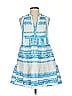 Elan Graphic Blue Casual Dress Size S - photo 1