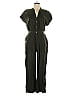 Zara Solid Green Jumpsuit Size L - photo 1