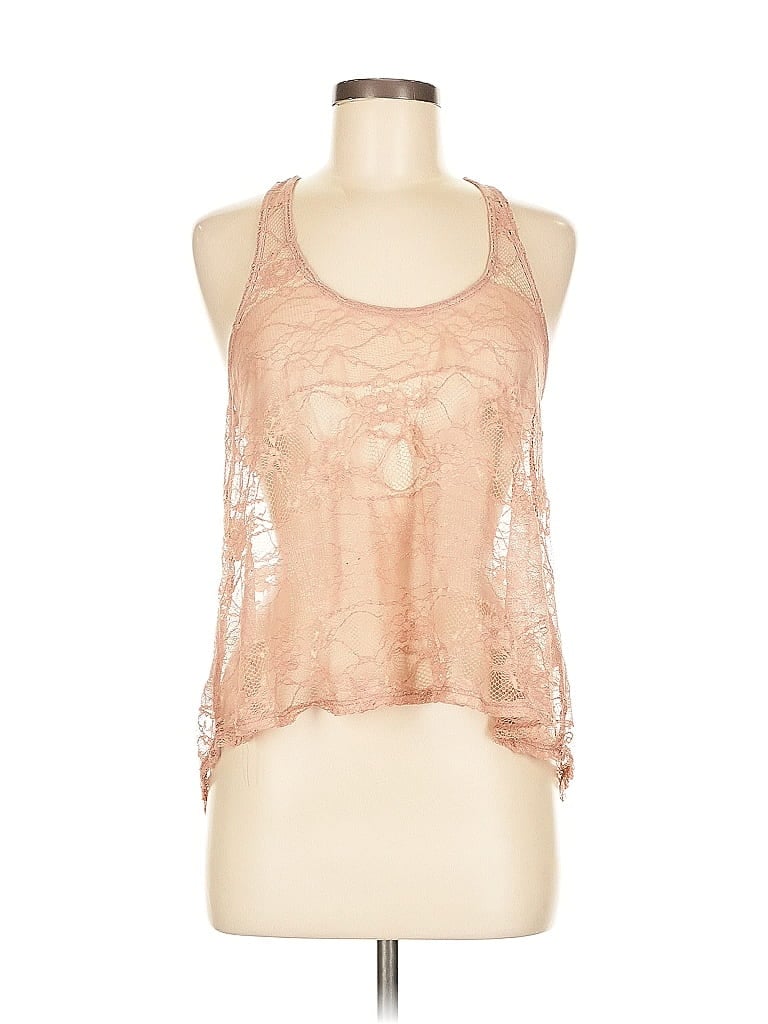 Crystal K Orange Sleeveless Top Size M - photo 1