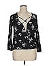 Full Tilt Black Long Sleeve Blouse Size XL - photo 1
