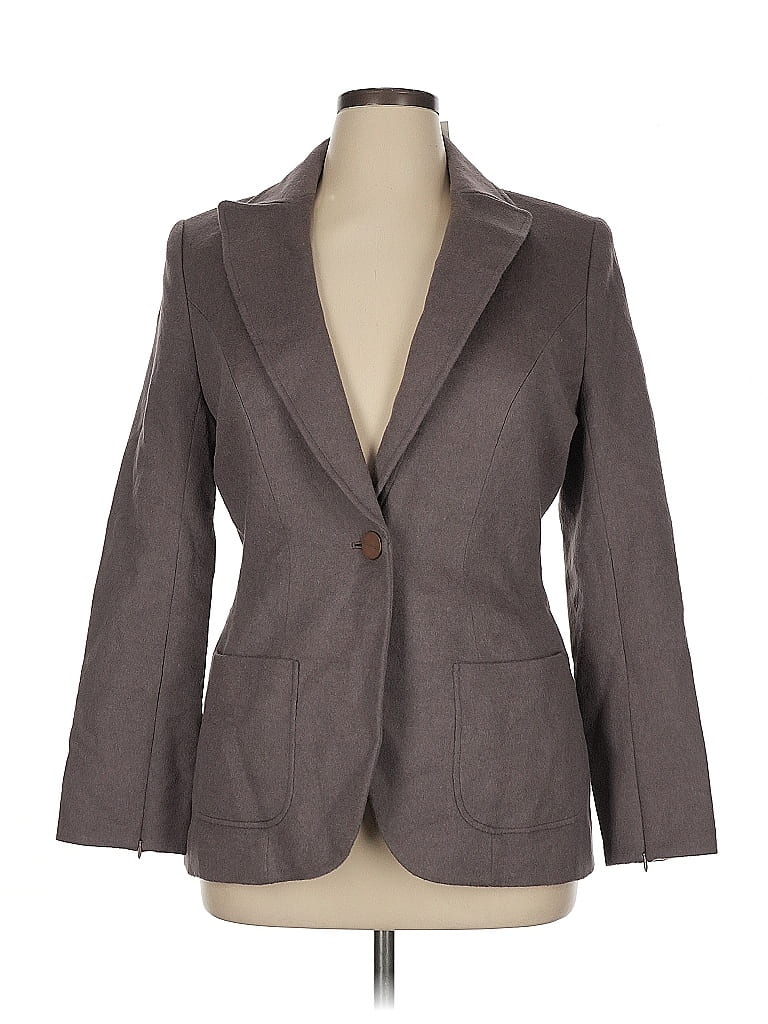 Guy Laroche Gray Wool Blazer Size 14 - photo 1