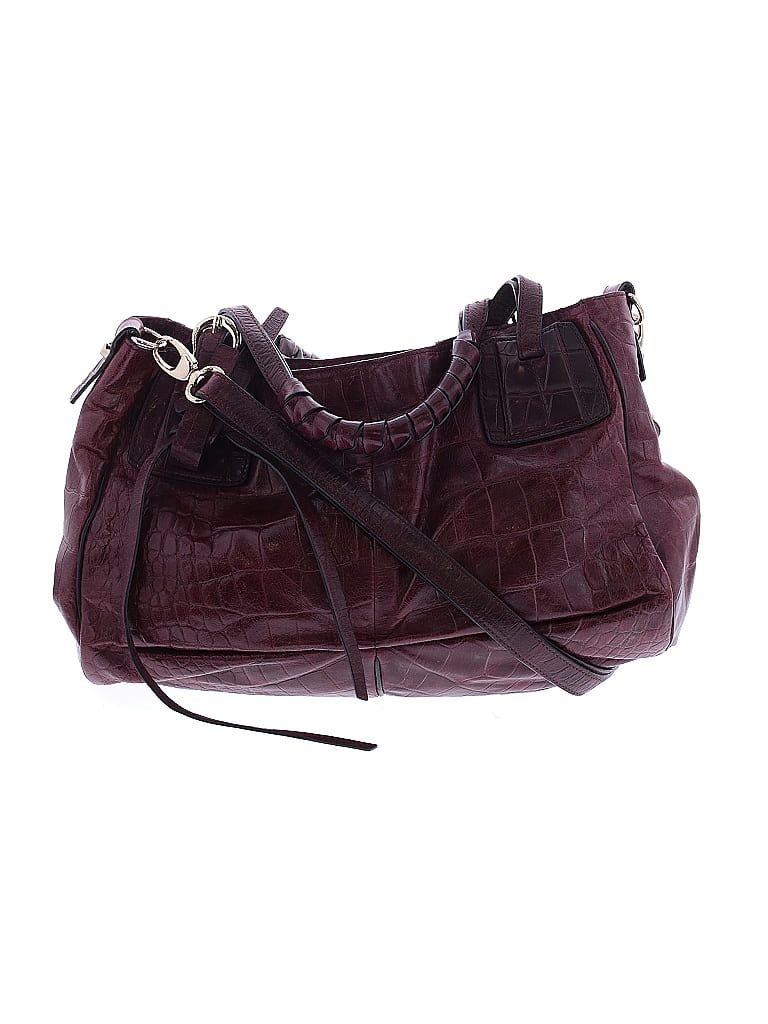 Luana Burgundy Leather Satchel One size - photo 1