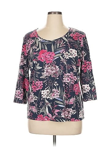 Karen Scott Sport 3/4 Sleeve T-Shirt (view 1)