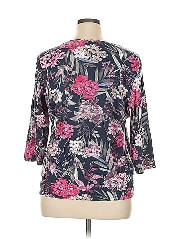 Karen Scott Sport 3/4 Sleeve T-Shirt (view 2)