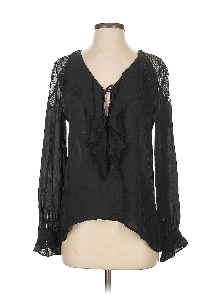 Long Sleeved 100 Silk Top main image 1