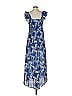 Xirena 100% Cotton Paisley Blue Casual Dress Size XS - photo 2