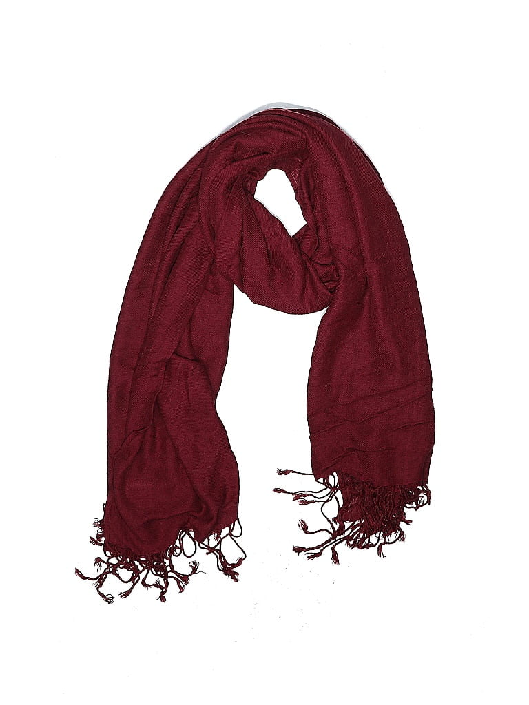Pashmina Burgundy Red Scarf One size - photo 1