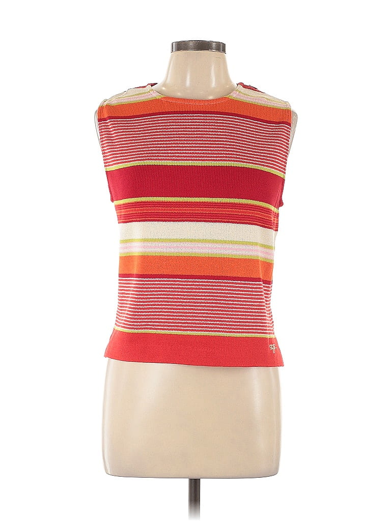 St. John Sport Red Sweater Vest Size L - photo 1