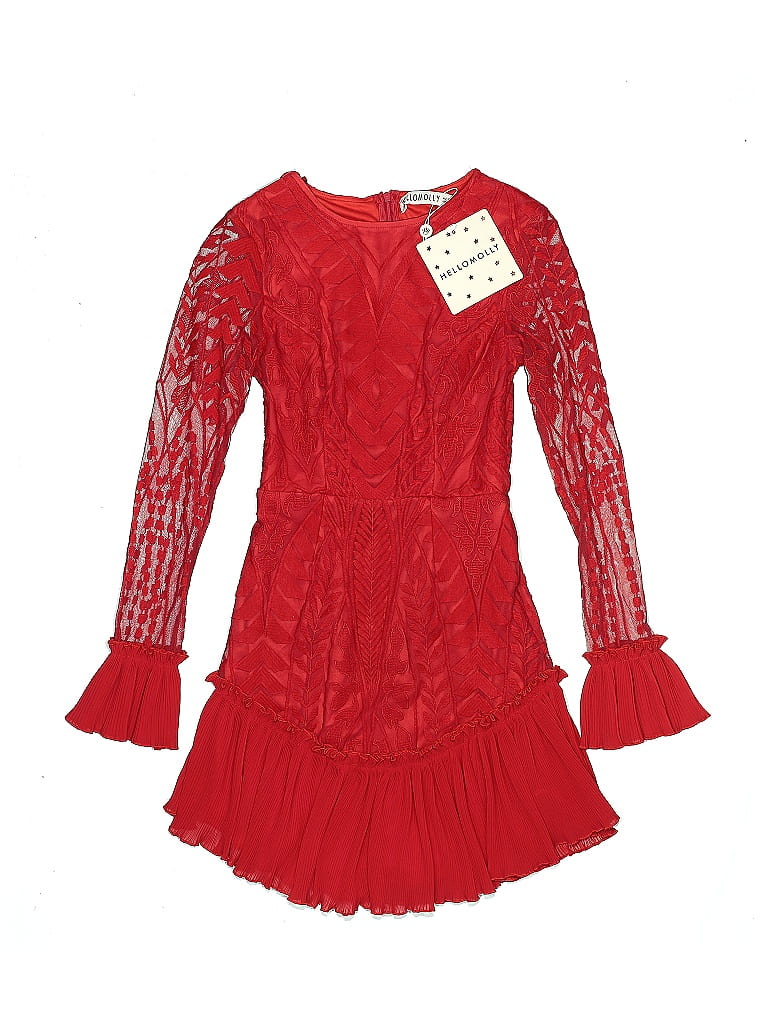 Hello Molly Red Cocktail Dress Size XS - photo 1