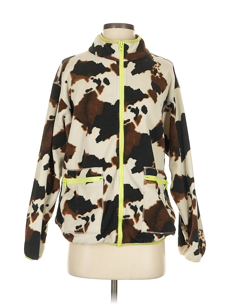Terez 100% Polyester Print Gold Jacket Size S - photo 1