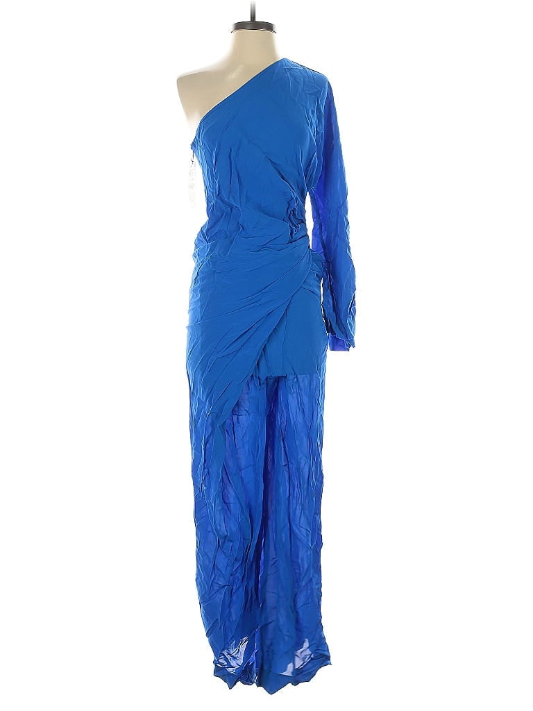 Zara 100% Viscose Blue Jumpsuit Size M - photo 1