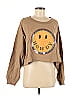 Peach Love 100% Cotton Brown Sweatshirt Size M - photo 1