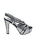 Pink & Pepper Silver Heels Size 8 - photo 1