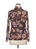 Johnny Was Floral Brown Long Sleeve Blouse Size XL - photo 1