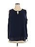 Violet & Claire 100% Polyester Blue Sleeveless Blouse Size 2X - photo 1