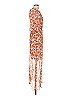 Natalie Martin Print Orange Cocktail Dress Size S - photo 4
