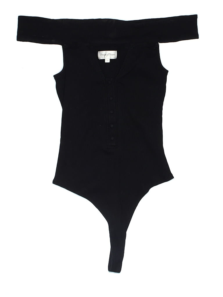 Pre-owned Privacy Please Bodysuit In Black