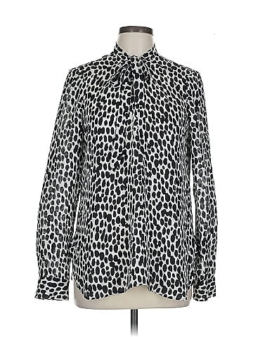 J.Crew Collection Long Sleeve Silk Top (view 1)