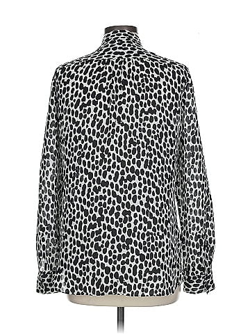 J.Crew Collection Long Sleeve Silk Top (view 2)