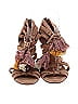 Ulla Johnson Tropical Brown Tan Heels Size EU 39 - photo 2