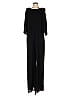 Halston Heritage 100% Polyester Solid Black Jumpsuit Size 14 - photo 1