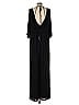 Halston Heritage 100% Polyester Solid Black Jumpsuit Size 14 - photo 2
