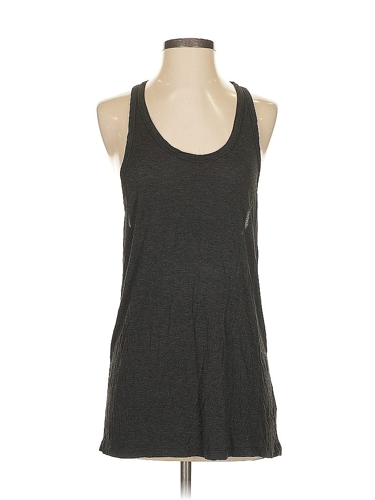 MAJESTIC PARIS Pre-owned Tank Top Gray Halter Neckline Tops