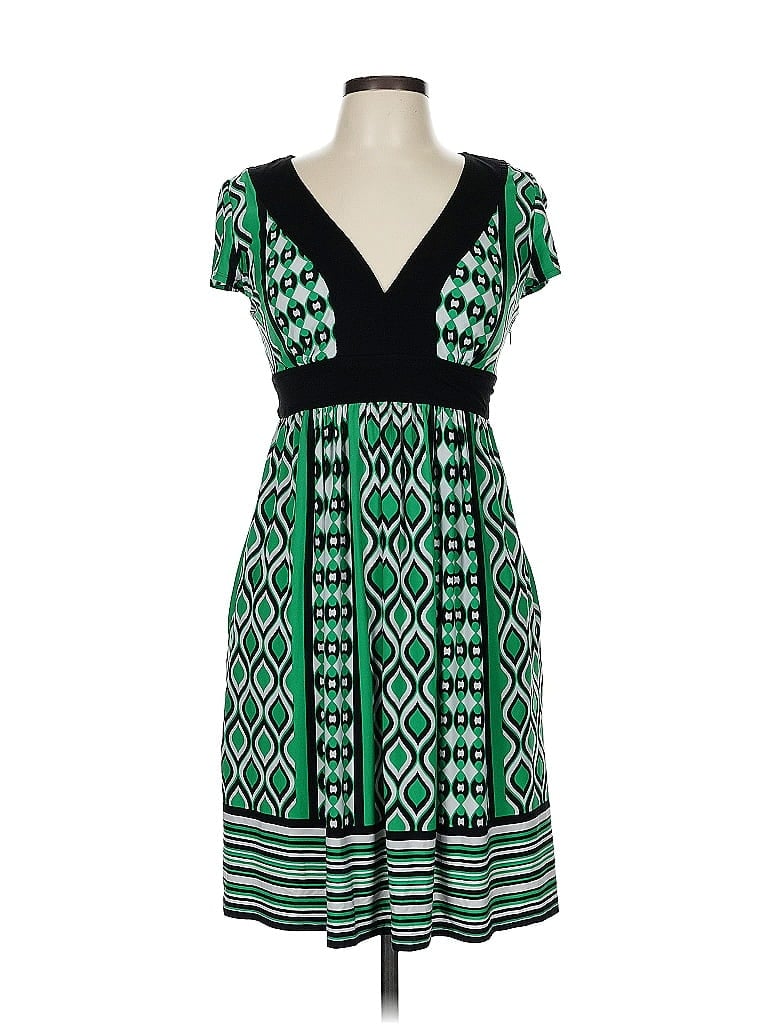 Maggy London Argyle Green Casual Dress Size 8 (petite) - photo 1