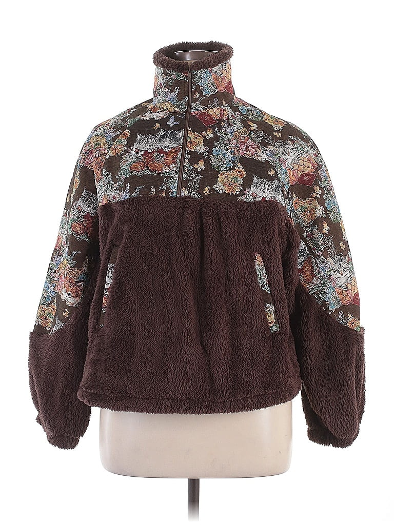 Cider 100% Polyester Brown Pullover Sweater Size XL - photo 1