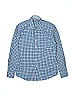 Robert Graham 100% Cotton Checkered-gingham Blue Long Sleeve Button-Down Shirt Size 14 (big kids) - photo 1