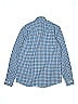 Robert Graham 100% Cotton Checkered-gingham Blue Long Sleeve Button-Down Shirt Size 14 (big kids) - photo 2