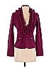 Cache 100% Wool Burgundy Wool Blazer Size S - photo 1